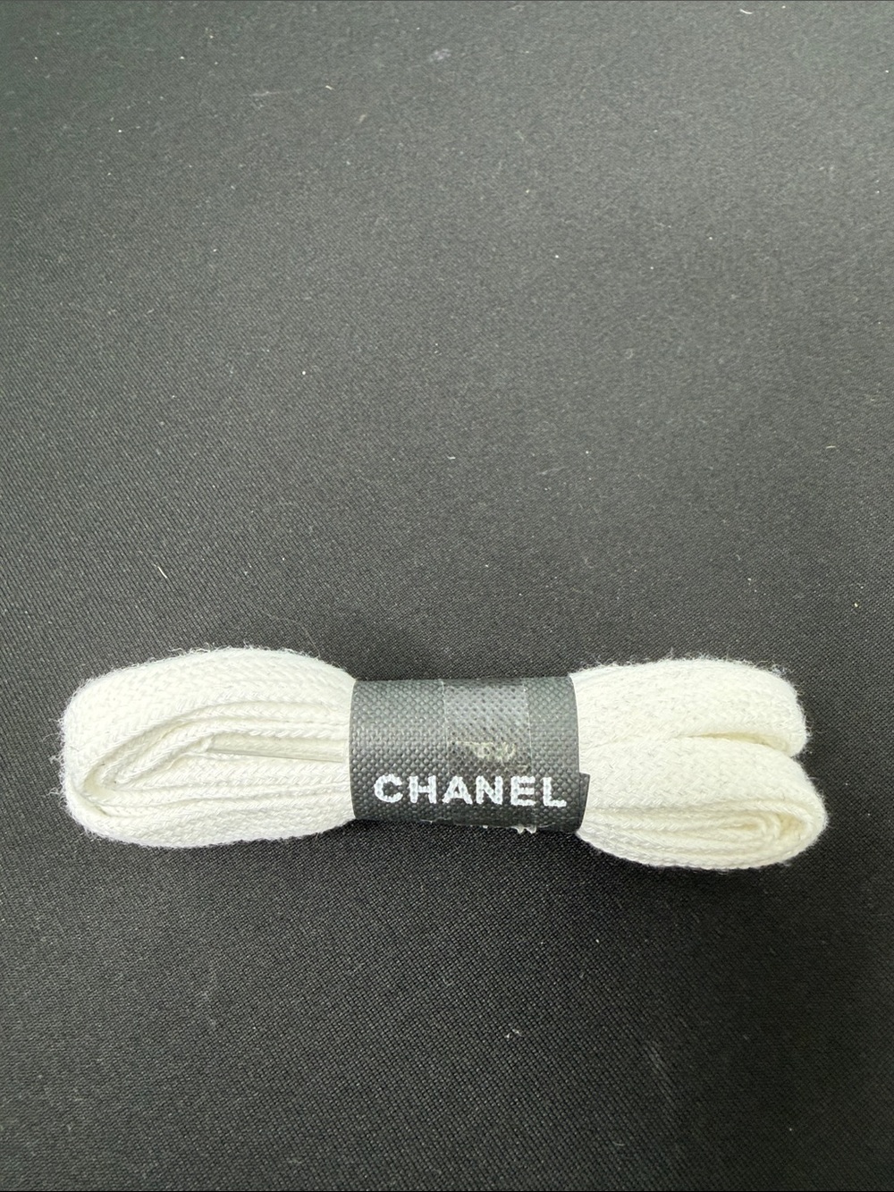 Chanel Plain White Shoelaces